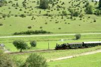 Nostalgie-Dampf-Eisenbahn